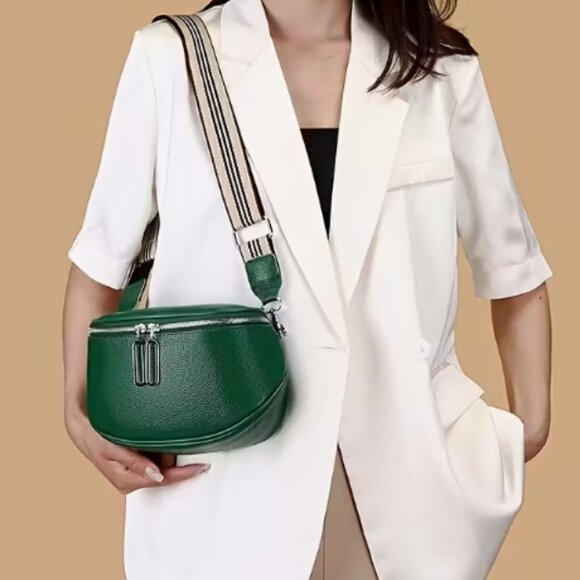 NWOT Leather Crossbody Bag - Picture 2 of 2